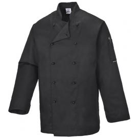 Chef Jacket - Long Sleeved - Somerset - Black - X Large (46-48&quot;)