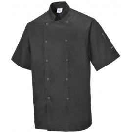 Chef Jacket - Short Sleeved - Cumbria - Black - 2X Large