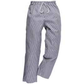 Chef&#39;s Trouser - Bromley - Blue & White Small Check - 3X Large