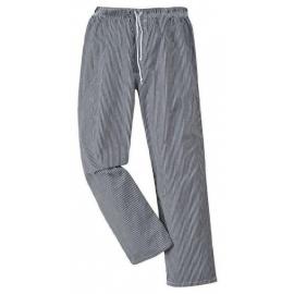 Chef&#39;s Trouser - Bromley - Black & White Small Check - 4X Large