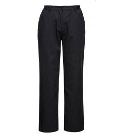 Ladies Chef Trousers - Half Elastic - Rachel - Black - Large