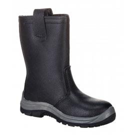 Rigger Boot - Fur Lined - S1P CI HRO - Steelite - Black - Size 10