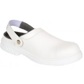 Slip On Safety Clog - Steelite - White - Size 10