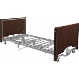 Care Home Bed - Casa Elite - Low - Walnut Wood & Metal - 214cm (84.25")