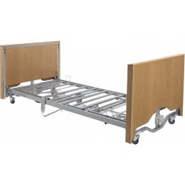 Care Home Bed - Casa Elite - Low - Oak Wood & Metal - 214cm (84.25")