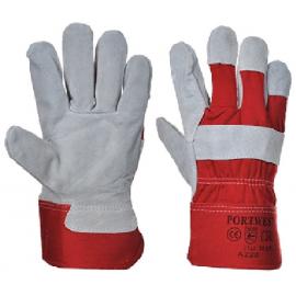 Rigger Glove - Premium - Chrome - Red - Size XL/10.5