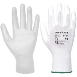 PU Palm Glove - White - Size 9