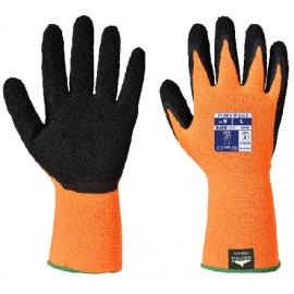 Grip Glove - Hi-Vis - Latex Coated - Black on Orange - Size 7