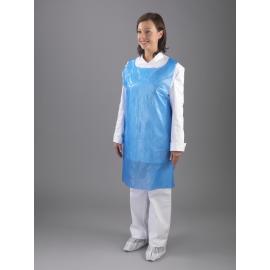 Disposable Apron - Medium Duty - Polythene -  Shield - Blue - 107cm (42")