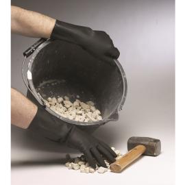 Rubber Gloves with Latex - Heavy Duty - Shield - Black - Medium