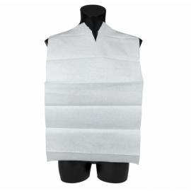 Adult Disposable Bibs - No Pocket - 2 Ply - White - 38x70cm