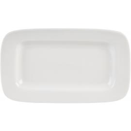 Plate - Narrow Rectangular - Rimmed - Porcelain - Simply White - 26.5cm (10.5&quot;)