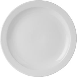 Narrow Rimmed Plate - Porcelain - Simply White - 27.5cm (10.75&quot;)