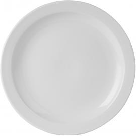 Narrow Rimmed Plate - Porcelain - Simply White - 25.5cm (10&quot;)