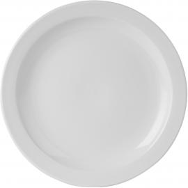Narrow Rimmed Plate - Porcelain - Simply White - 23cm (9&quot;)