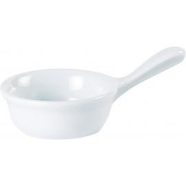 Handled Dip Dish - Porcelain - Porcelite - 6cm (2.5&quot;) - 8.5cl (3oz)