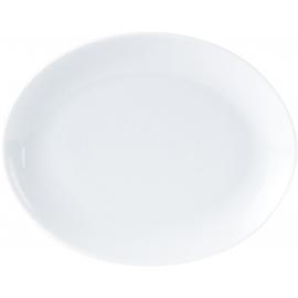 Plate - Oval - Porcelain - Porcelite - 21cm (8.25&quot;)