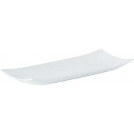 Plate - Narrow Rectangular - Curved Edge - Porcelain - Porcelite - Creations - 30cm (12&quot;)