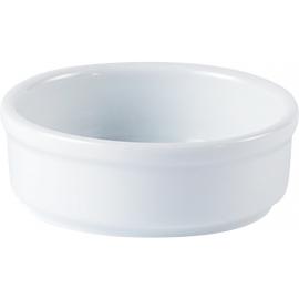 Round Dish - Porcelain - Porcelite - 8cm (3&quot;) - 9cl (3oz)