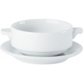 Soup Bowl - Lugged - Porcelain - Porcelite - 28cl (10oz)