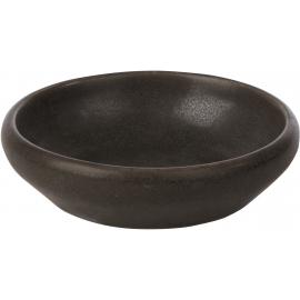 Dip Dish - Porcelain - Porcelite - Rustic Brown - 10cm (4&quot;) - 7cl (2.5oz)