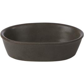 Pie Dish - Oval - Porcelain - Porcelite - Rustic Brown - 15cm (6&quot;) - 26cl (9oz)