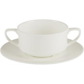 Soup Cup - Handled - Bone China - Porcelite - Connoisseur - 25cl (8.75oz)