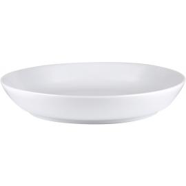 Round Plate - Deep - Porcelain - Nordika - White - 24cm (9.5") - 65cl (23oz)