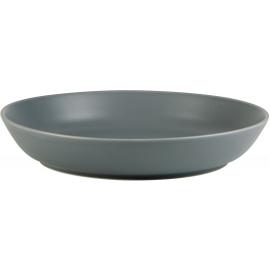 Round Plate - Deep - Porcelain - Nordika - Grey - 24cm (9.5") - 65cl (23oz)