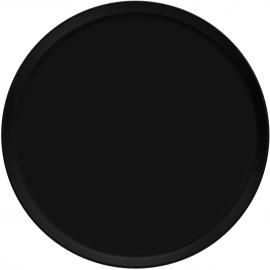 Round Plate - Low Profile - Porcelain - Nordika - Black - 22cm (8.75")