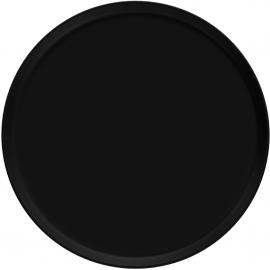 Round Plate - Low Profile - Porcelain - Nordika - Black - 16cm (6.25")