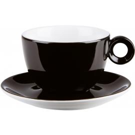 Beverage Cup - Bowl Shaped - Porcelain - Caf&#233; - Black - 23cl (8oz)