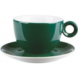 Saucer - Porcelain - Caf&#233; - Dark Green - 16cm (6.25")