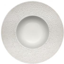 Gourmet Plate - Deep - Wide Rim - Porcelain - Bubbly - 29cm (11.5")