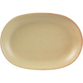 Plate - Oval - Stoneware - Flame - 33cm (13")