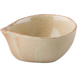 Sauce Boat - Unhandled - Stoneware - Flame - 11cm (4.5") - 14cl (5oz)