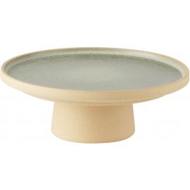 Signature Plate - Footed - Stoneware - Pistachio - 20cm (8")