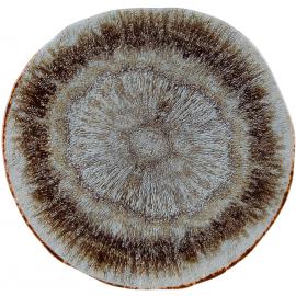 Organic Round Plate - Stoneware - Iris - 17cm (6.75")