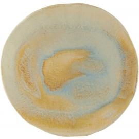 Organic Round Plate - Stoneware - Pearl - 17cm (6.75")