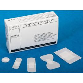 Hypoallergenic Washproof Plasters - Assorted Shapes - Sterostrip - Clear