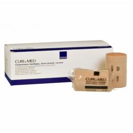 Short Stretch Compression Bandages with clips - Curi-Med - Tan - 8cm (3.2&quot;)