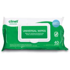Universal Sanitising Wipes - Clinell - 40 Wipes