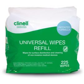 Universal Sanitising Wipes -  Bucket Refill - Clinell - 225 Wipes