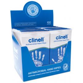 Antibacterial Hand Wipes - Clinell - 100 Wipes