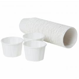 Medicine Pots - Waxed Paper  - White - 28ml