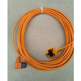Replacement Mains Power Cable - For JanVac D12 Vacuum Cleaner - Orange - 10m
