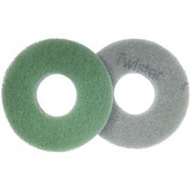Twister Floor Pads - For 244NX Scrubber Dryer - Numatic - Green