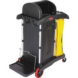 High Security Cleaning Cart - Rubbermaid - Black