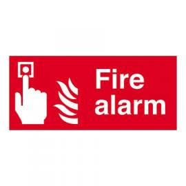 Fire Alarm - Location Sign - Self Adhesive - 20cm (8&quot;)