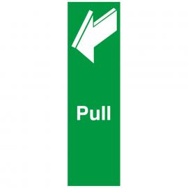 Pull - Door Sign - Self Adhesive - 5cm (2&quot;)